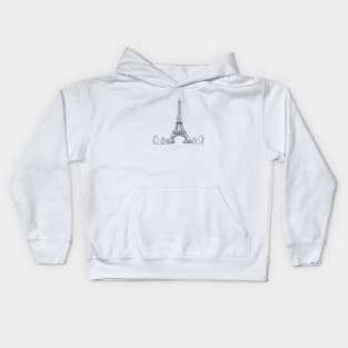 Eiffel Tower Kids Hoodie